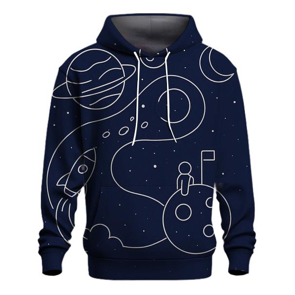 Monoline Cosmic Journey zip-up hoodies