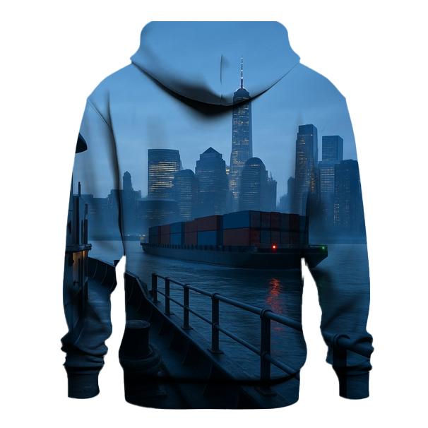 Early Morning Cargo On The East River hoodie trends