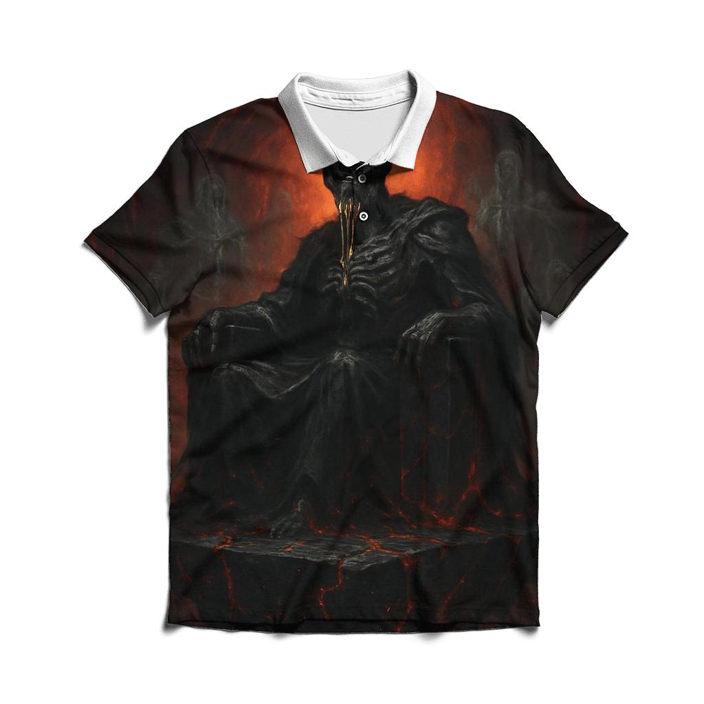 Throne Of The Voidborn King stylish collar polo tees