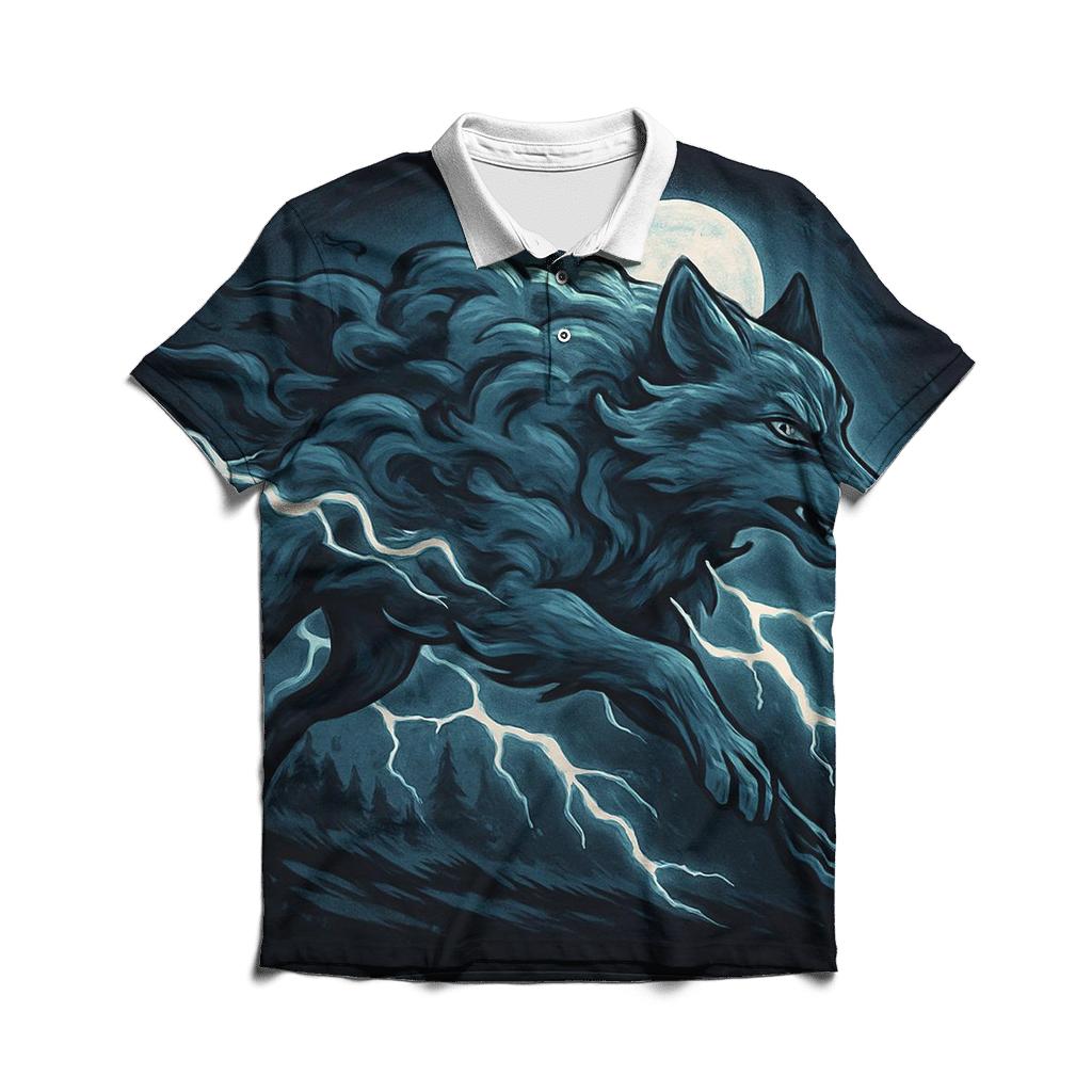 Stormfront Shadow Wolf custom polo shirts