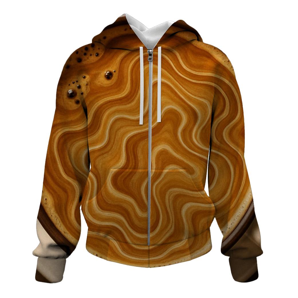 Crema Topography Map hoodie designs