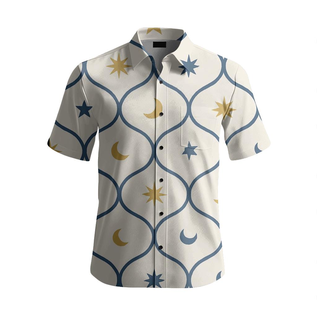 Celestial Ogee Constellation Grid premium embroidered apparel