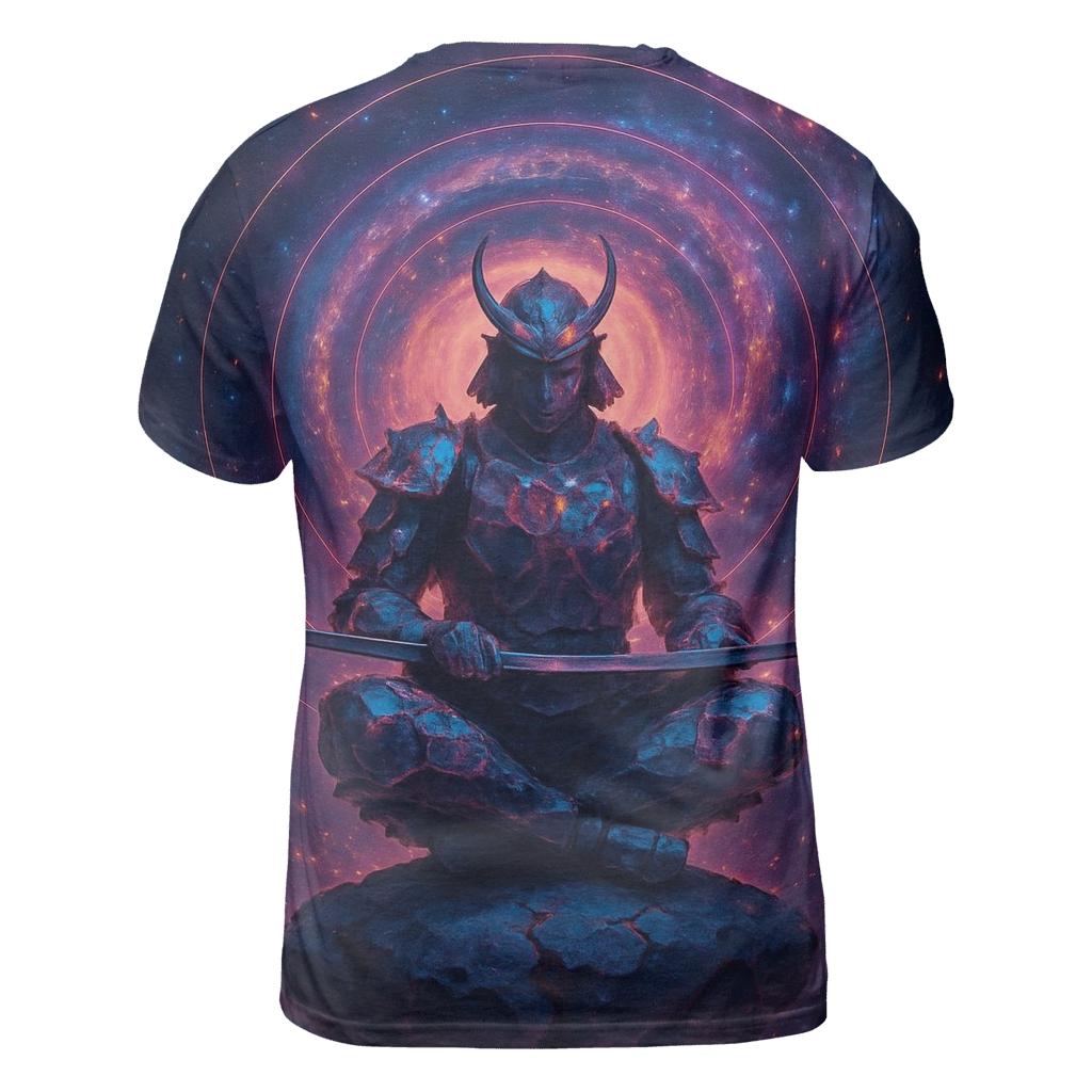 Astral Samurai Drift vibrant all-over design tees