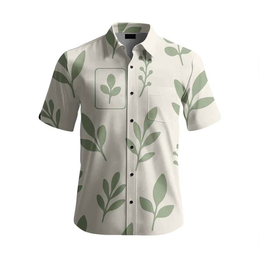 Herbarium Scatter Botanical Tiles custom embroidered shirts