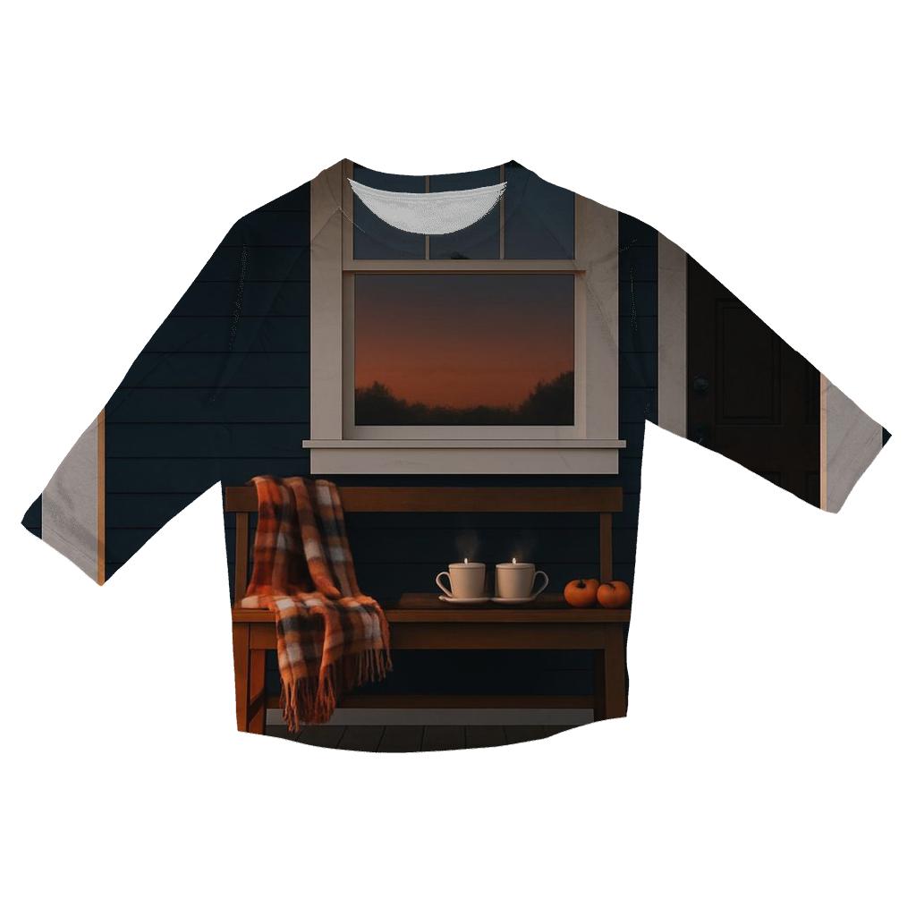 Thankful Porch Lantern Evening fashion 3/4 sleeve shirts