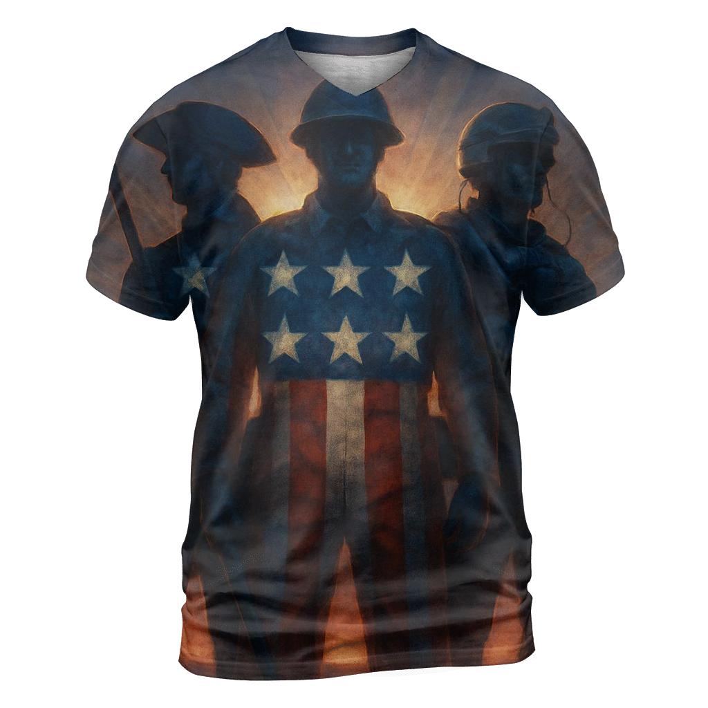 Brothers In Arms Across Generations designer pattern shirts