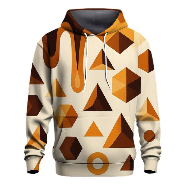 Caramel Drip Geometry hoodies fashion