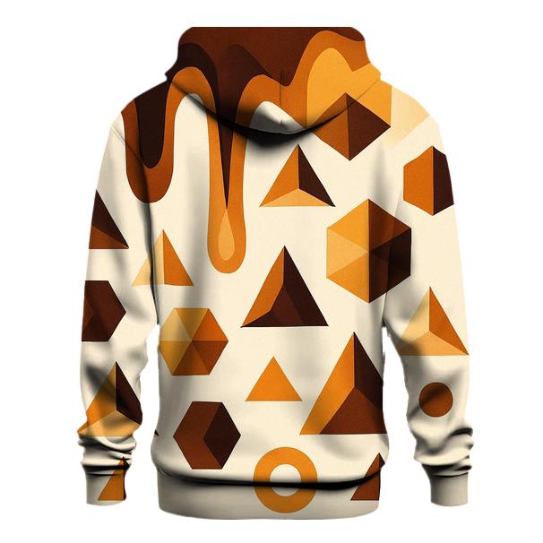 Caramel Drip Geometry hoodies fashion