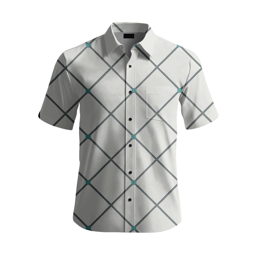 Minimal Trellis Dot Framework stylish threadwork shirts