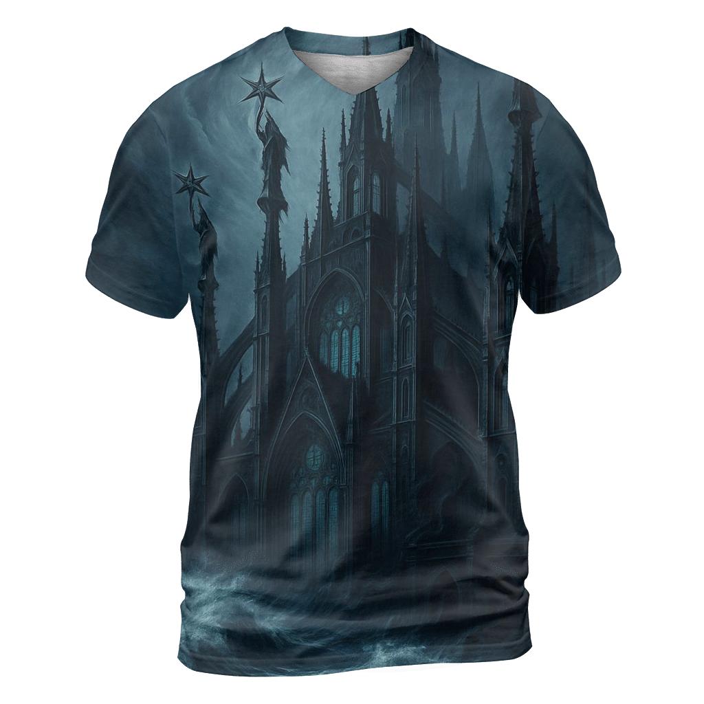 Cathedral Of The Drowned Stars artistic all-over print tops