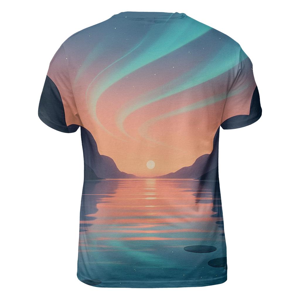 Aurora Lagoon Sundown designer pattern shirts