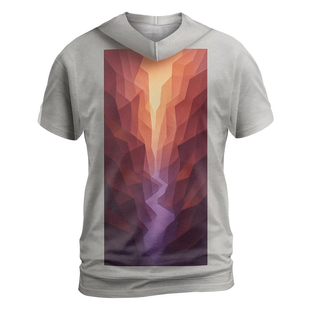 Starlit Canyon Gradient Veil vibrant all-over design tees