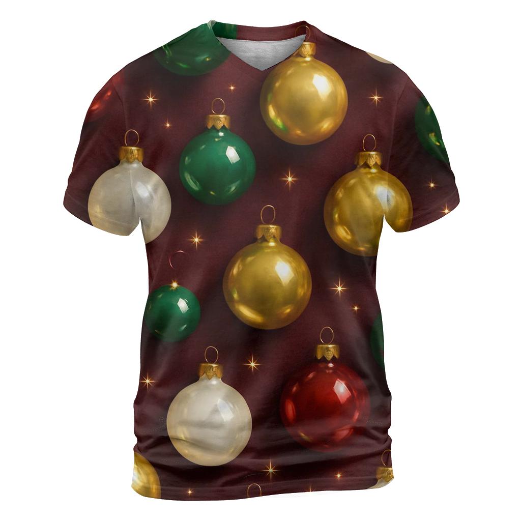 Bauble Galaxy Scatter On Burgundy Velvet statement graphic shirts
