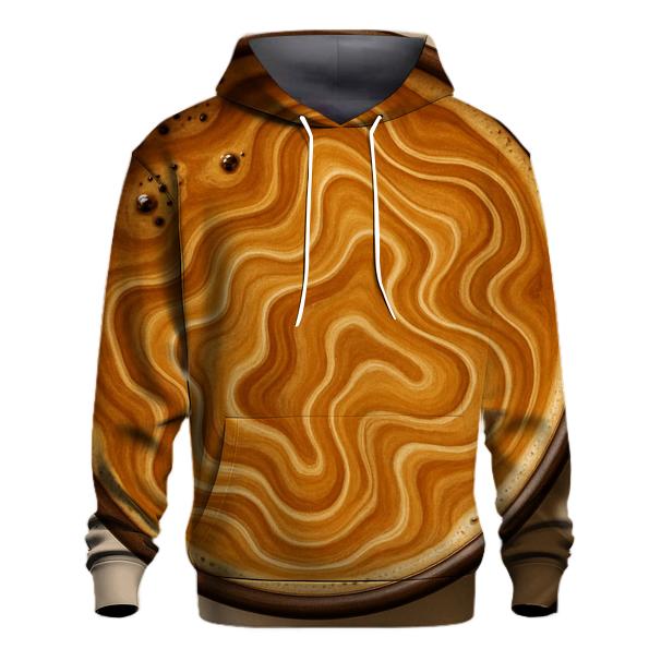 Crema Topography Map designer hoodies