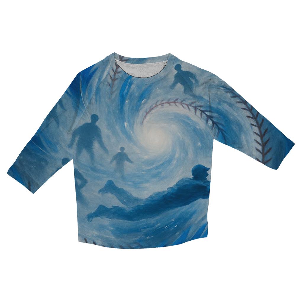 Featherstorm Inning Blue Jays Flow trendy 3/4 sleeve tops