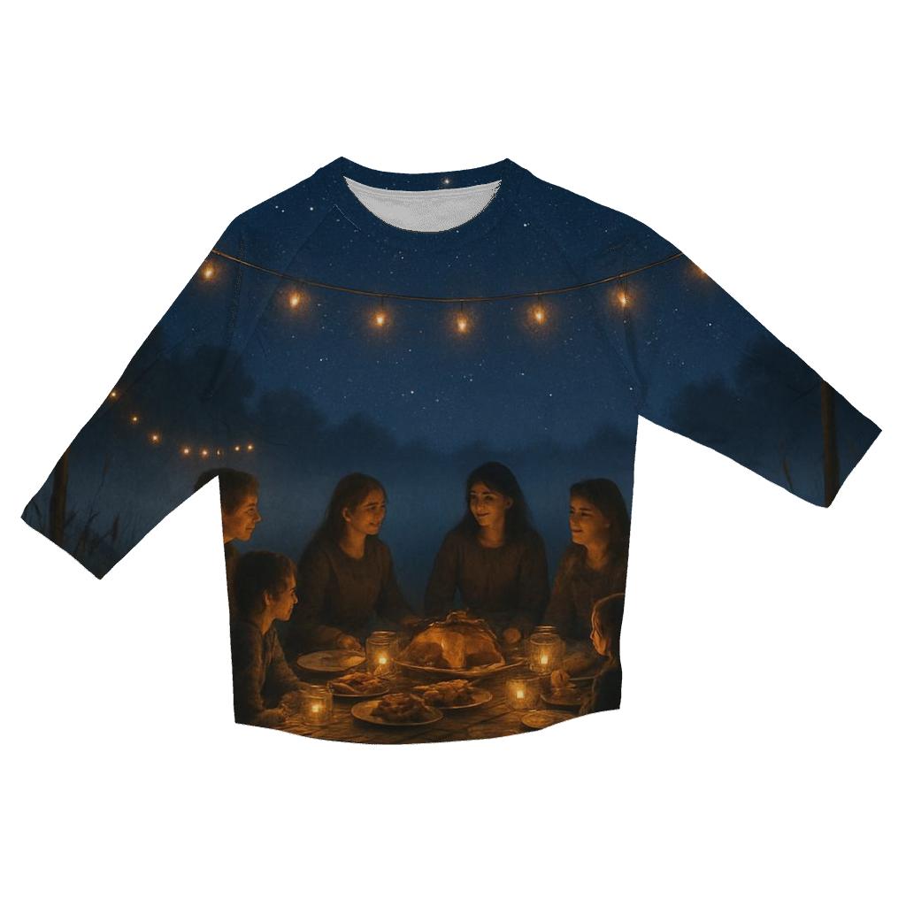 Starlit Harvest Gratitude Circle stylish quarter sleeve tops