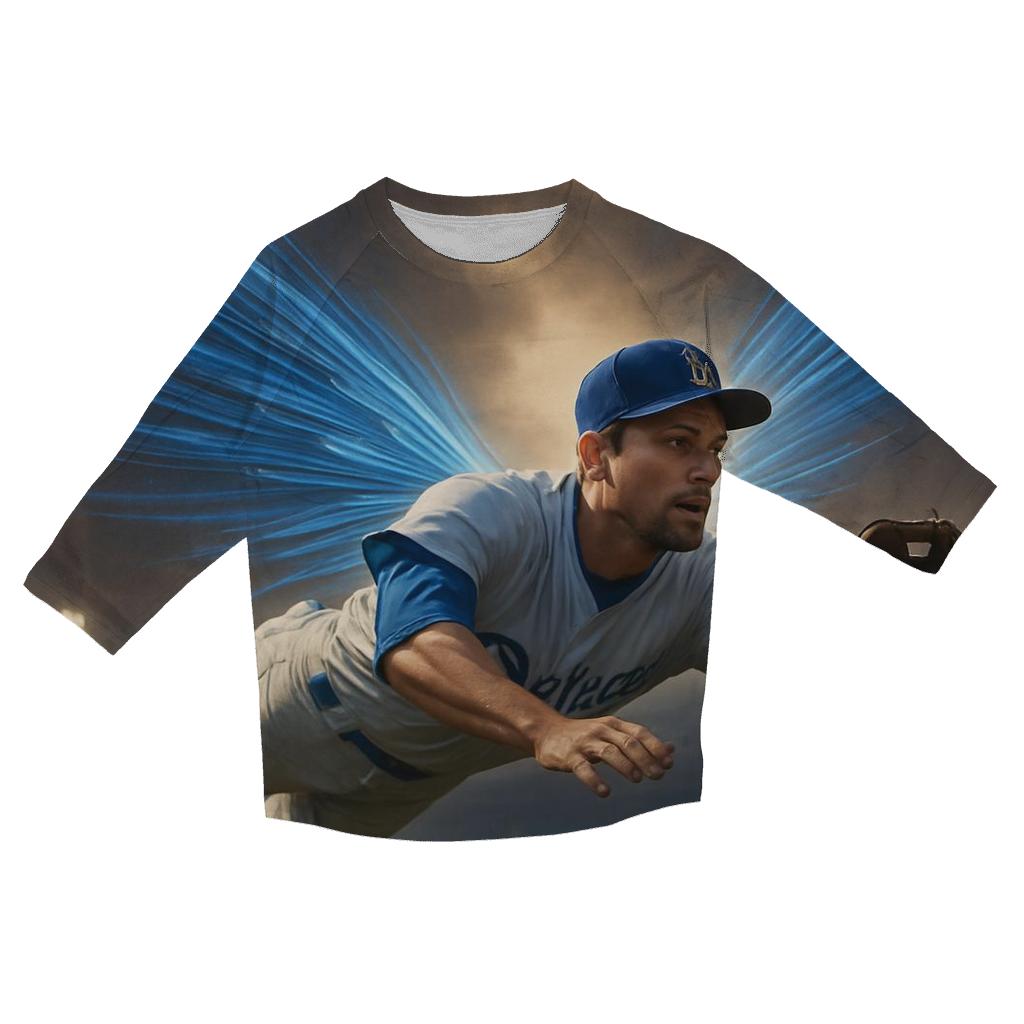 Wings Of Speed Outfield Dive custom 3/4 sleeve shirts