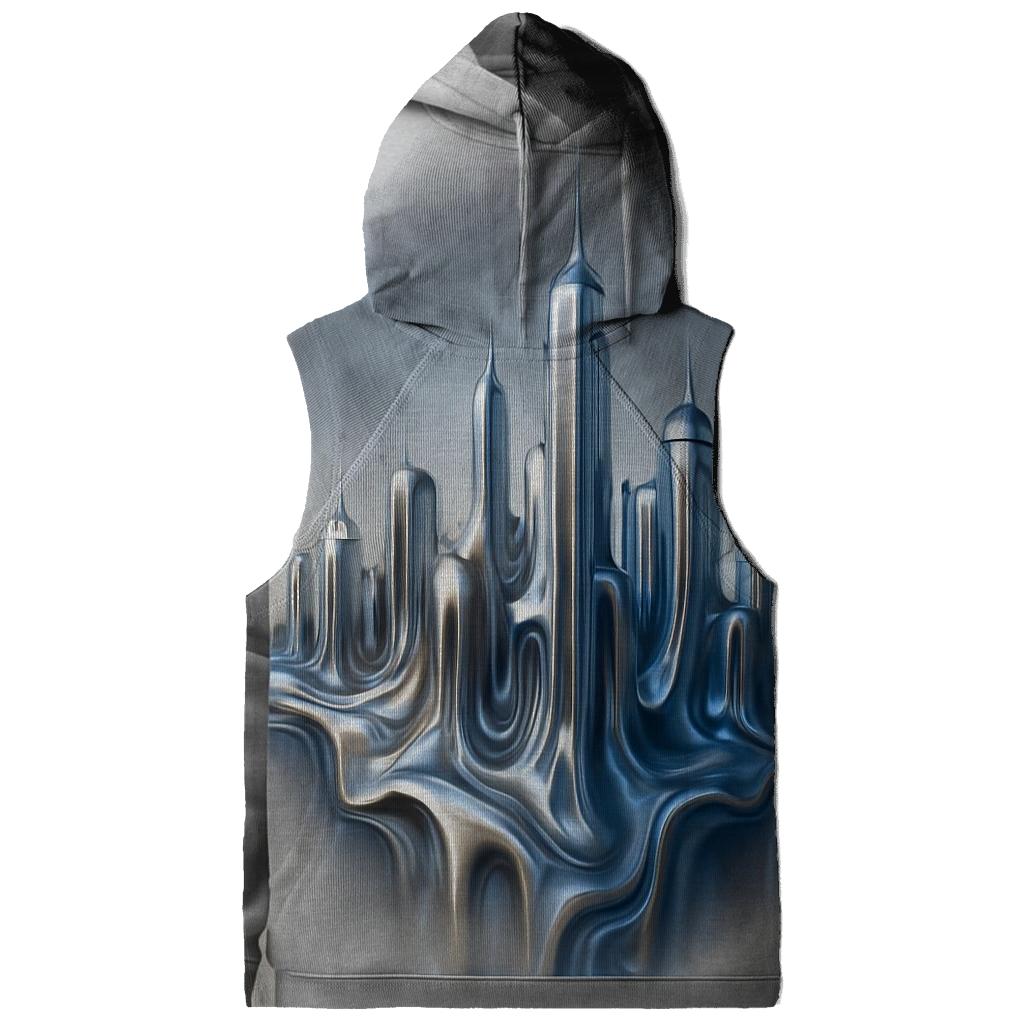 Molten Skyline Gradient City graphic hoodies