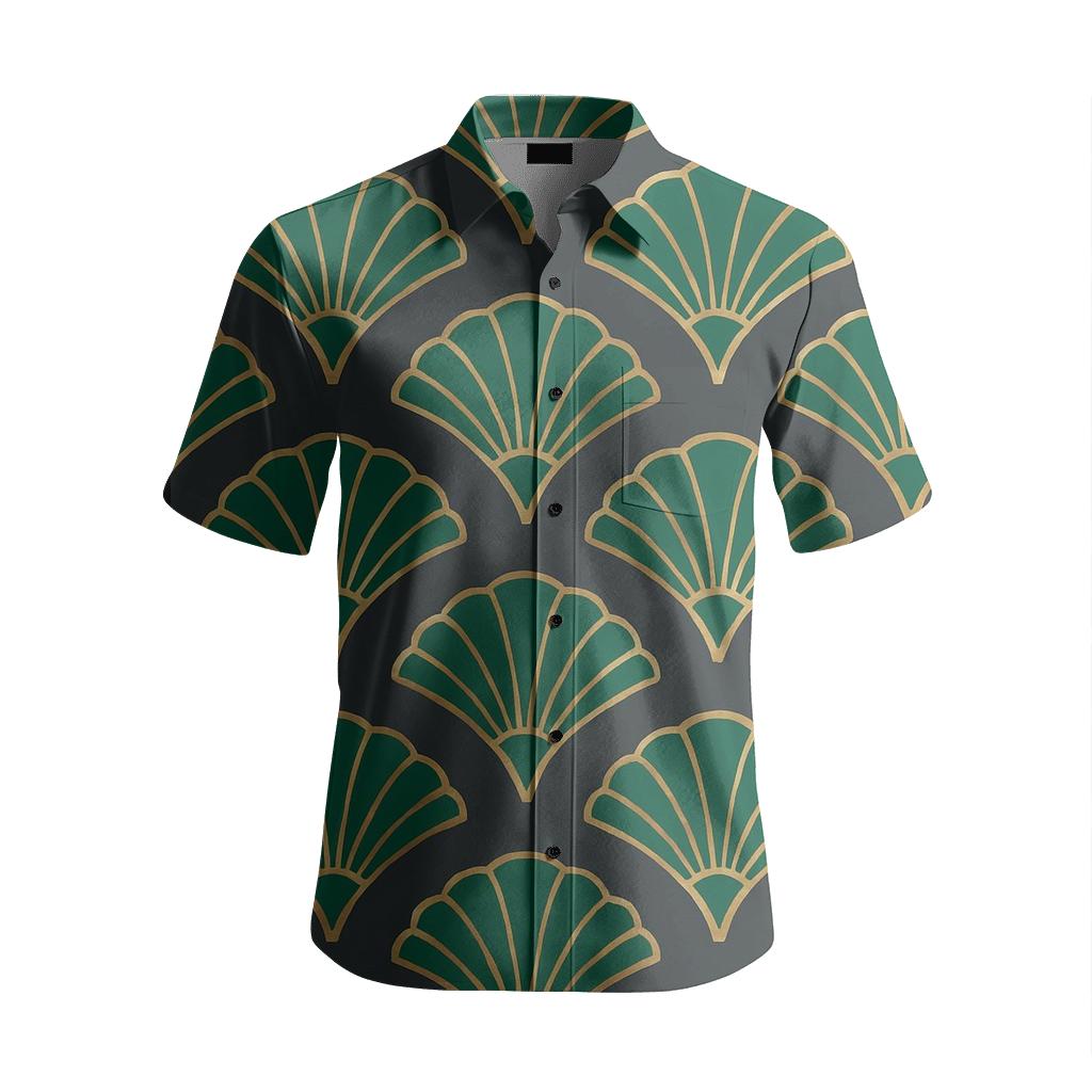 Art Deco Fan Shell Array personalized embroidery shirts