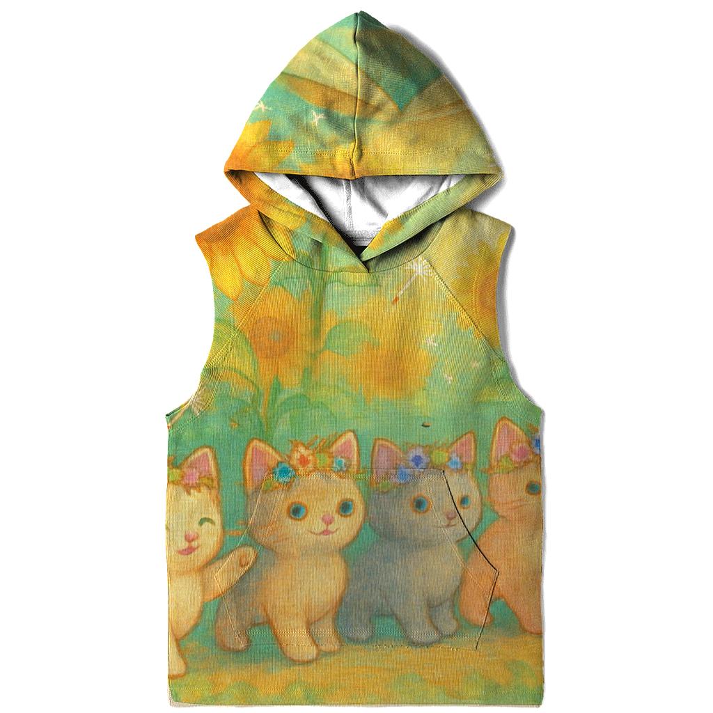 Sunflower Meadow Cat Parade hoodies fashion