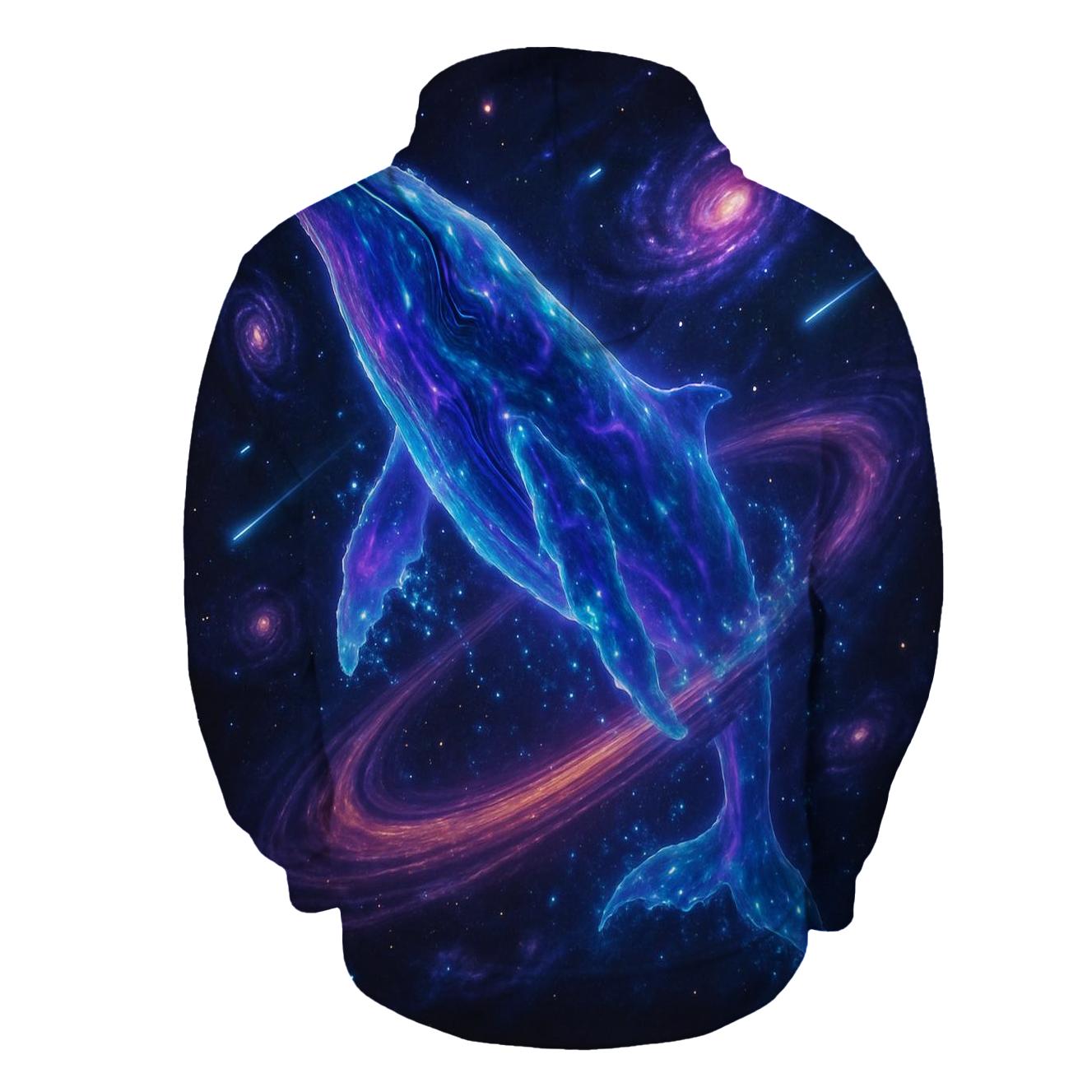 Celestial Whale Tides premium hoodies