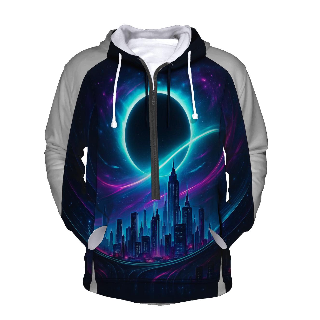 Neon Eclipse City hoodie trends