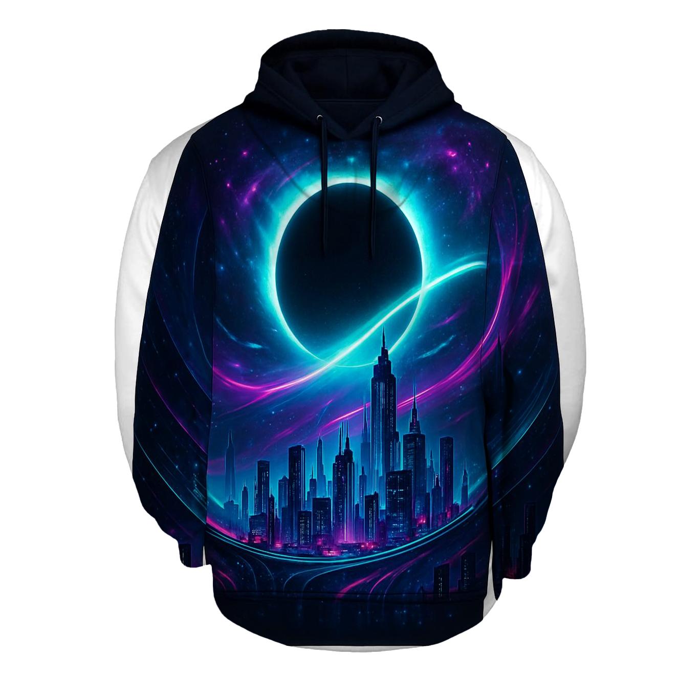 Neon Eclipse City hoodie trends