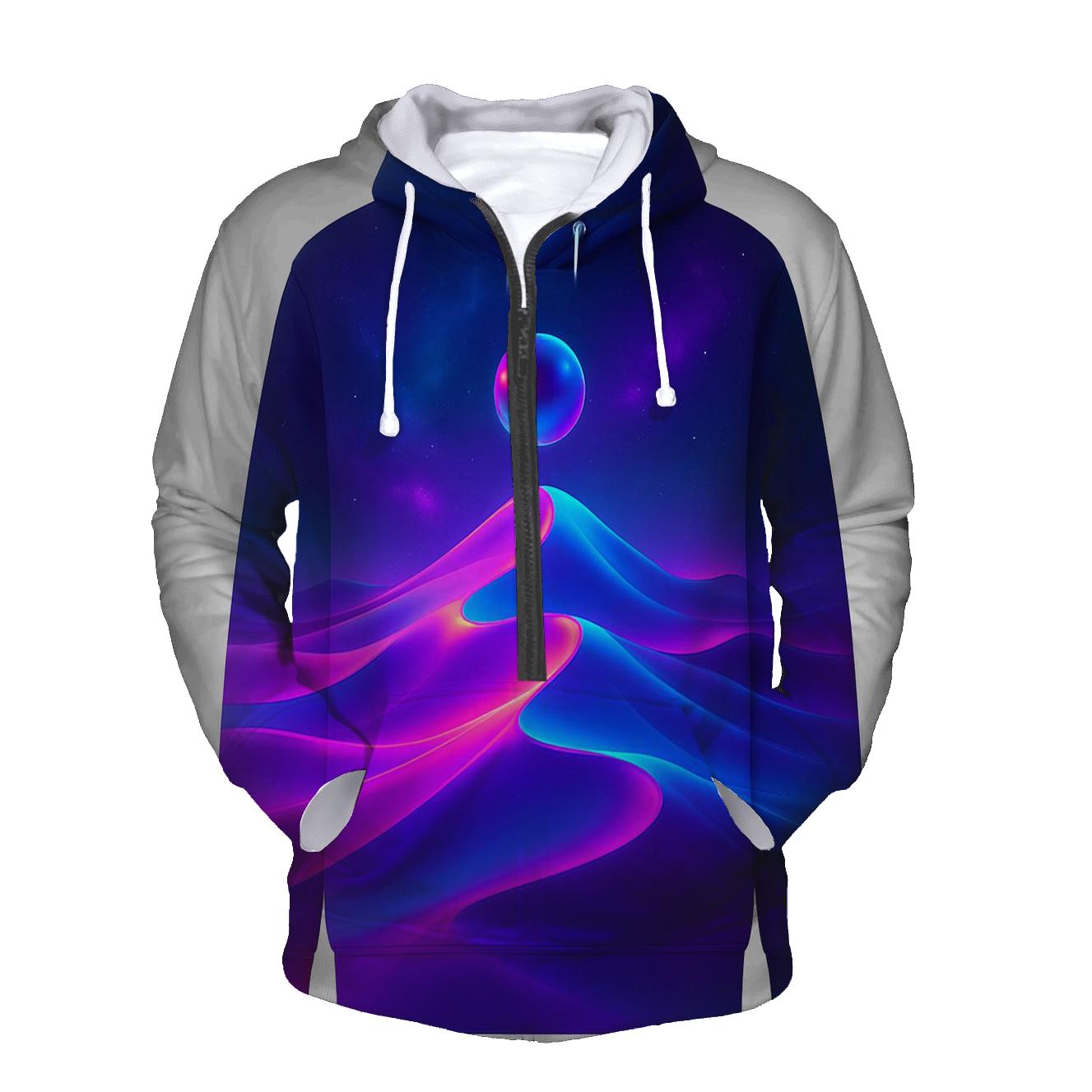 Neon Mirage Gradient Dunes hoodies fashion