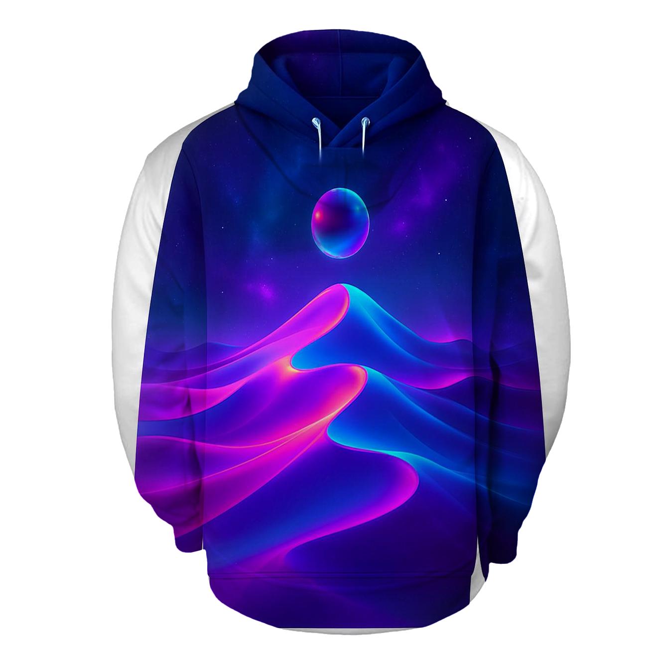 Neon Mirage Gradient Dunes hoodies fashion