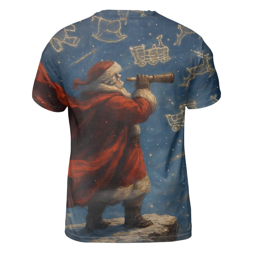 Arctic Stargazer Santa Summit creative print fashion shirts
