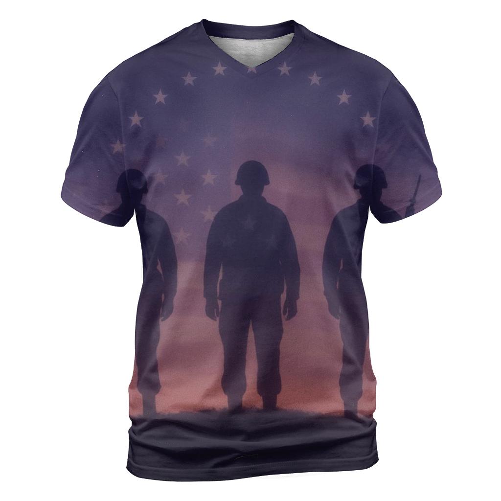 Starlit Battlefield Reverie artistic all-over print tops