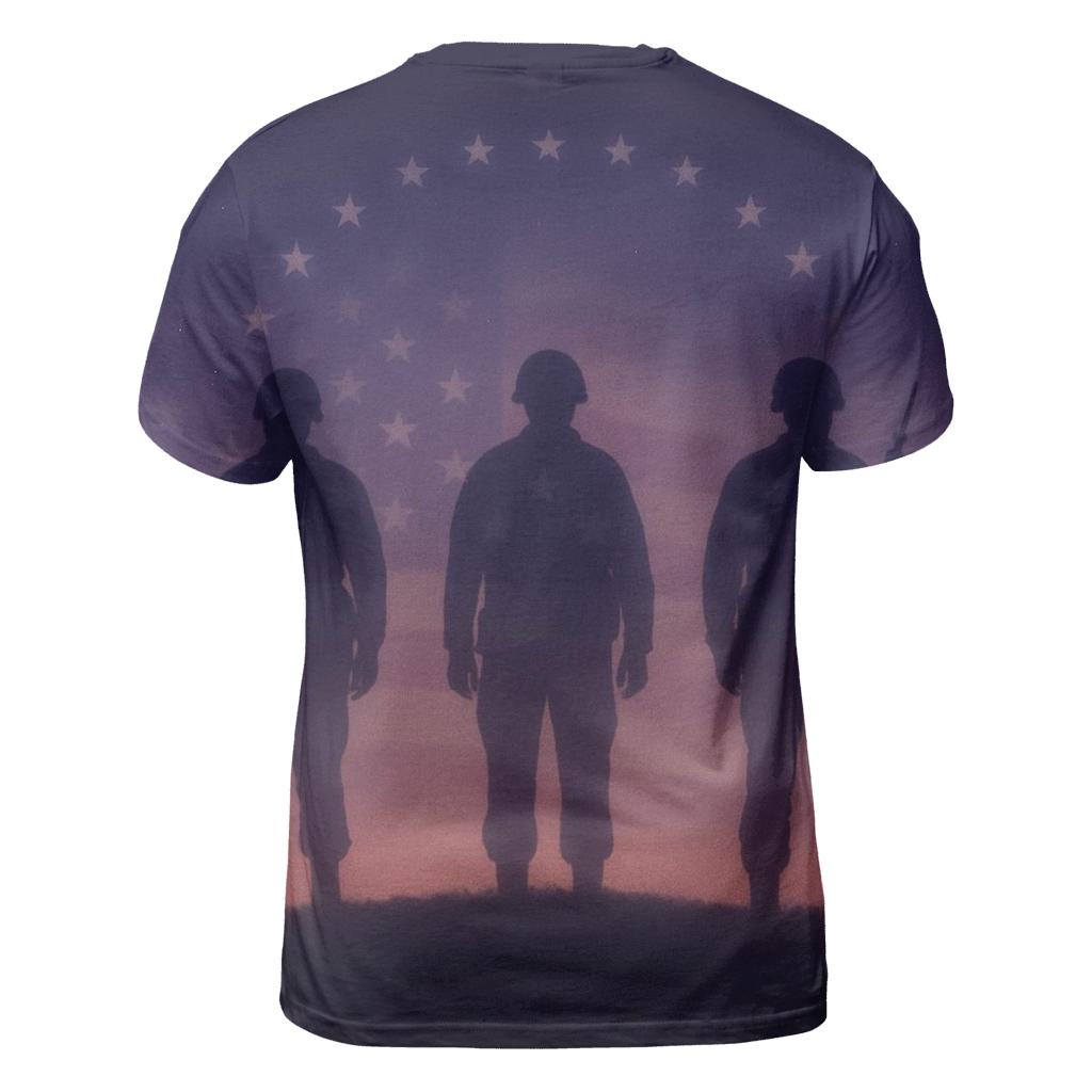 Starlit Battlefield Reverie artistic all-over print tops