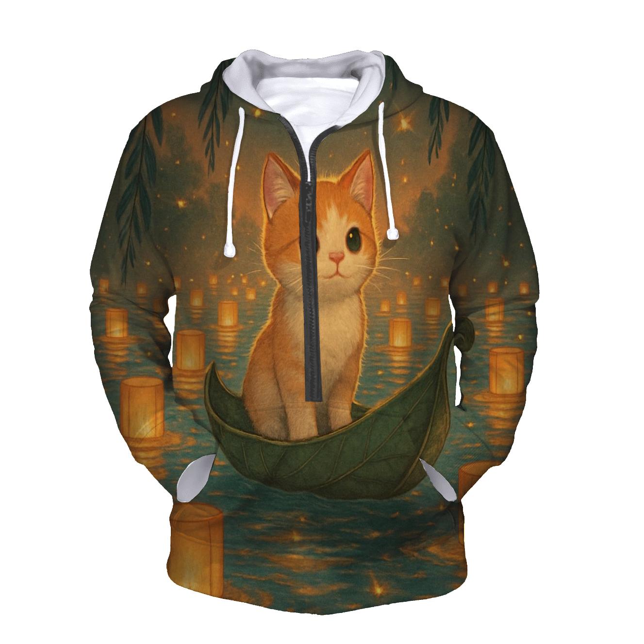 Lantern River Cat Boat hoodie designs