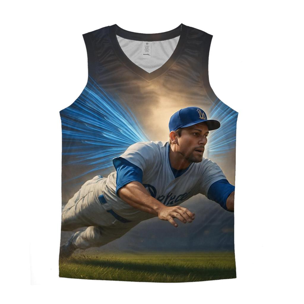 Wings Of Speed Outfield Dive personalized athletic tanks
