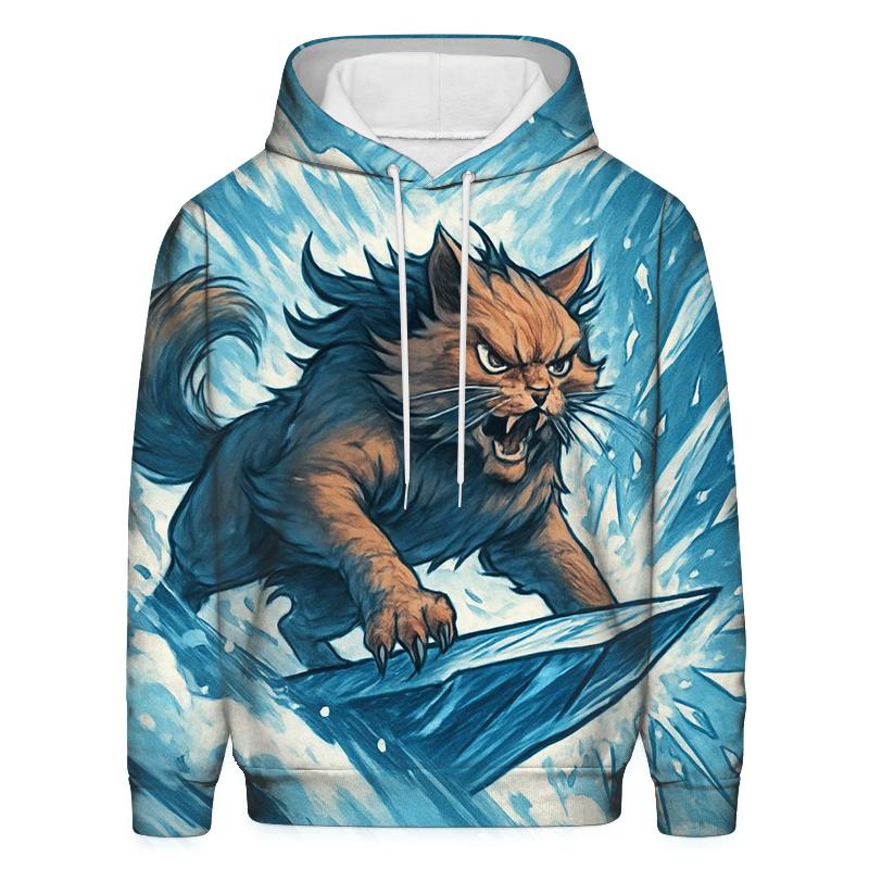 Arctic Storm Rider Snow Cat heavyweight hoodies