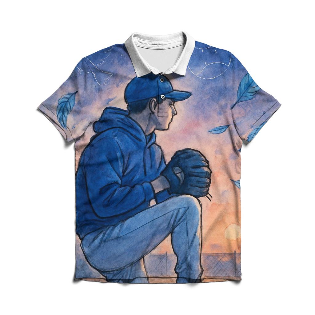 Twilight Bullpen Echo Blue Jays Horizon premium cotton polo shirts