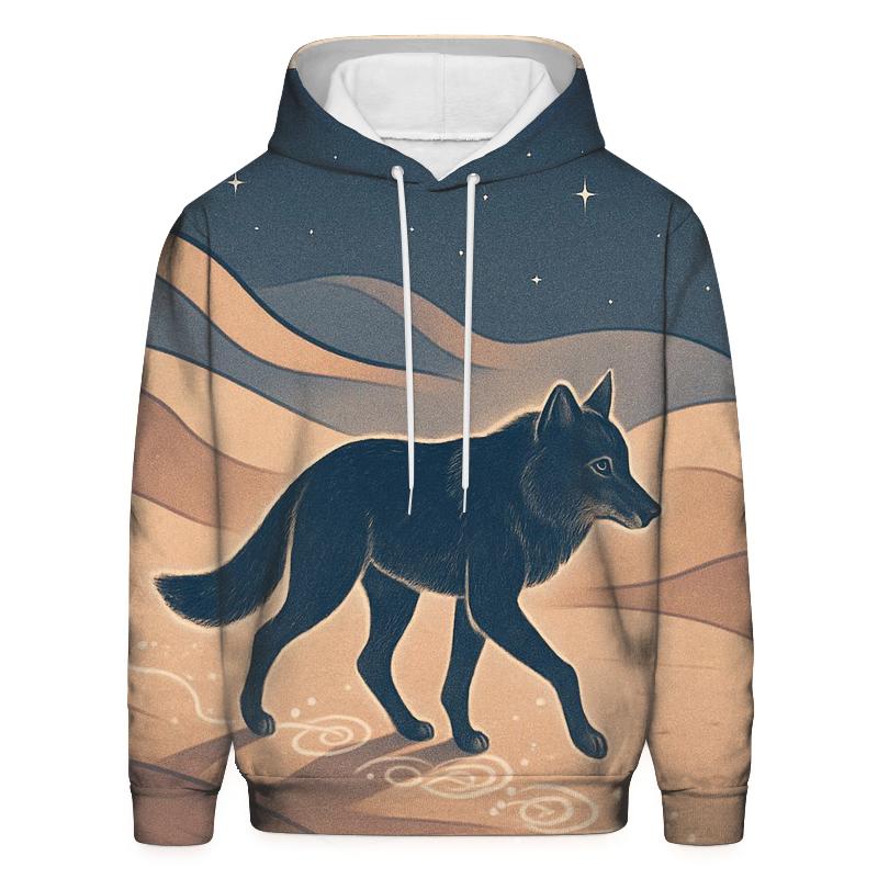 Mystic Sand Dune Wolf zip-up hoodies