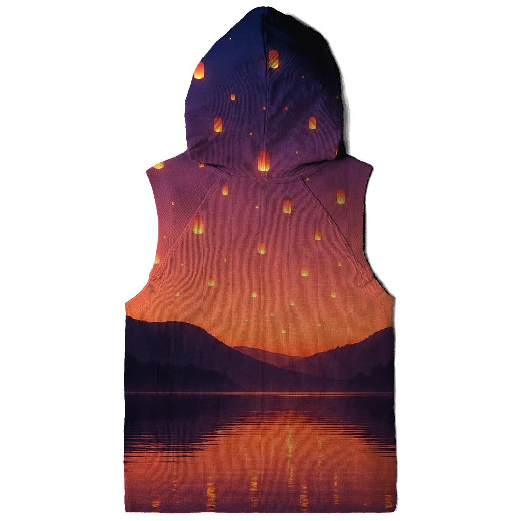 Sky Lantern Dusk Drift embroidered hoodies