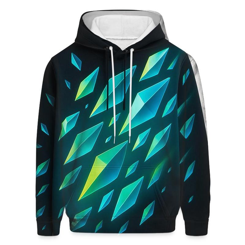 Prismatic Drift Gradient Shapes pullover hoodies