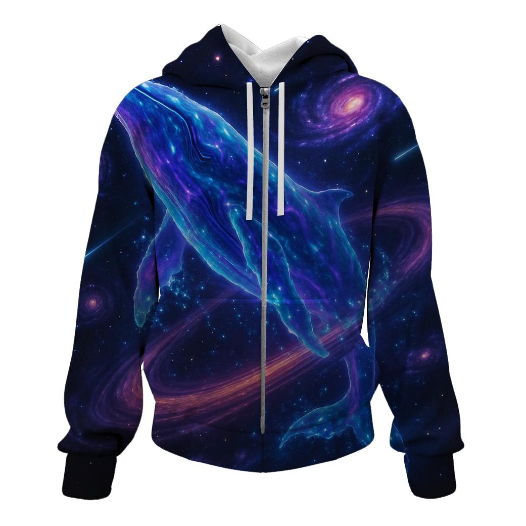 Celestial Whale Tides premium hoodies