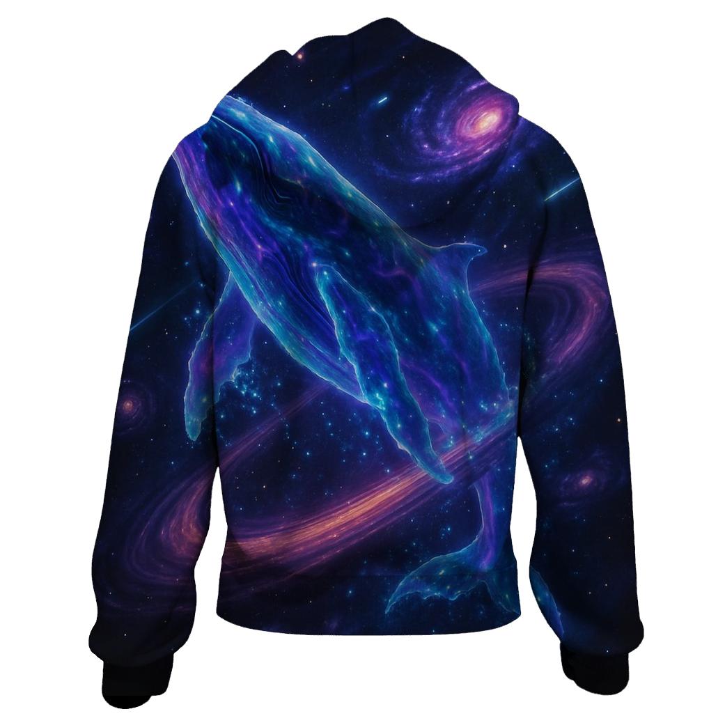 Celestial Whale Tides premium hoodies