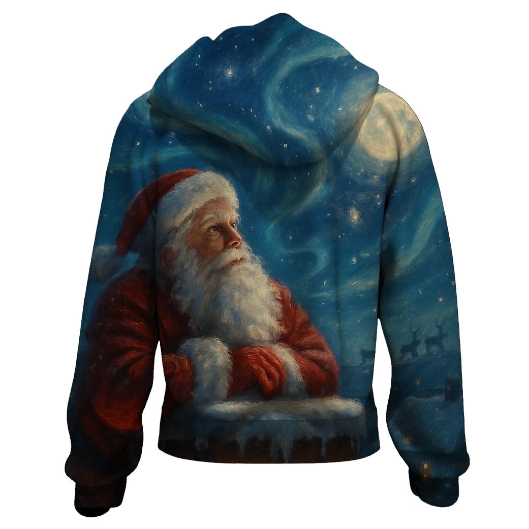 Stargazer Santa On The Rooftop hoodie styles