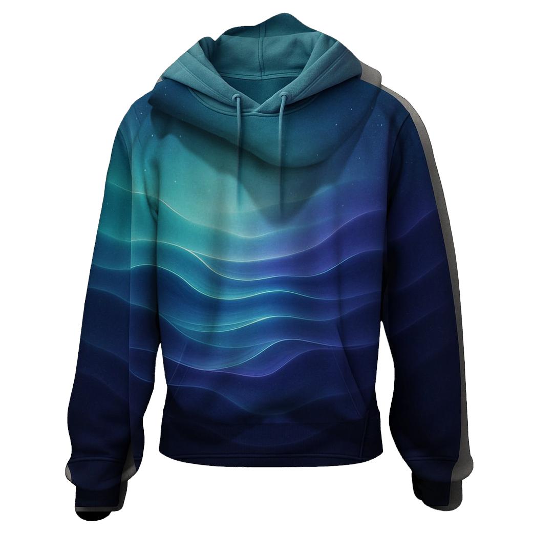Aurora Tidal Gradient zip-up hoodies