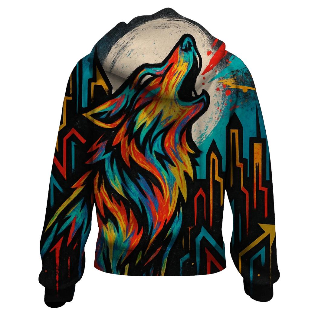 Graffiti Howl Skyline zip-up hoodies