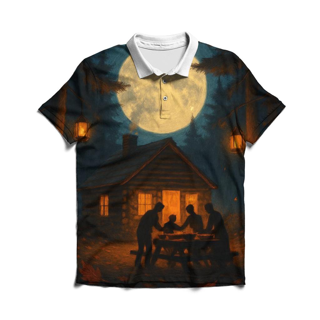 Harvest Moon Cabin Gathering stylish collar polo tees
