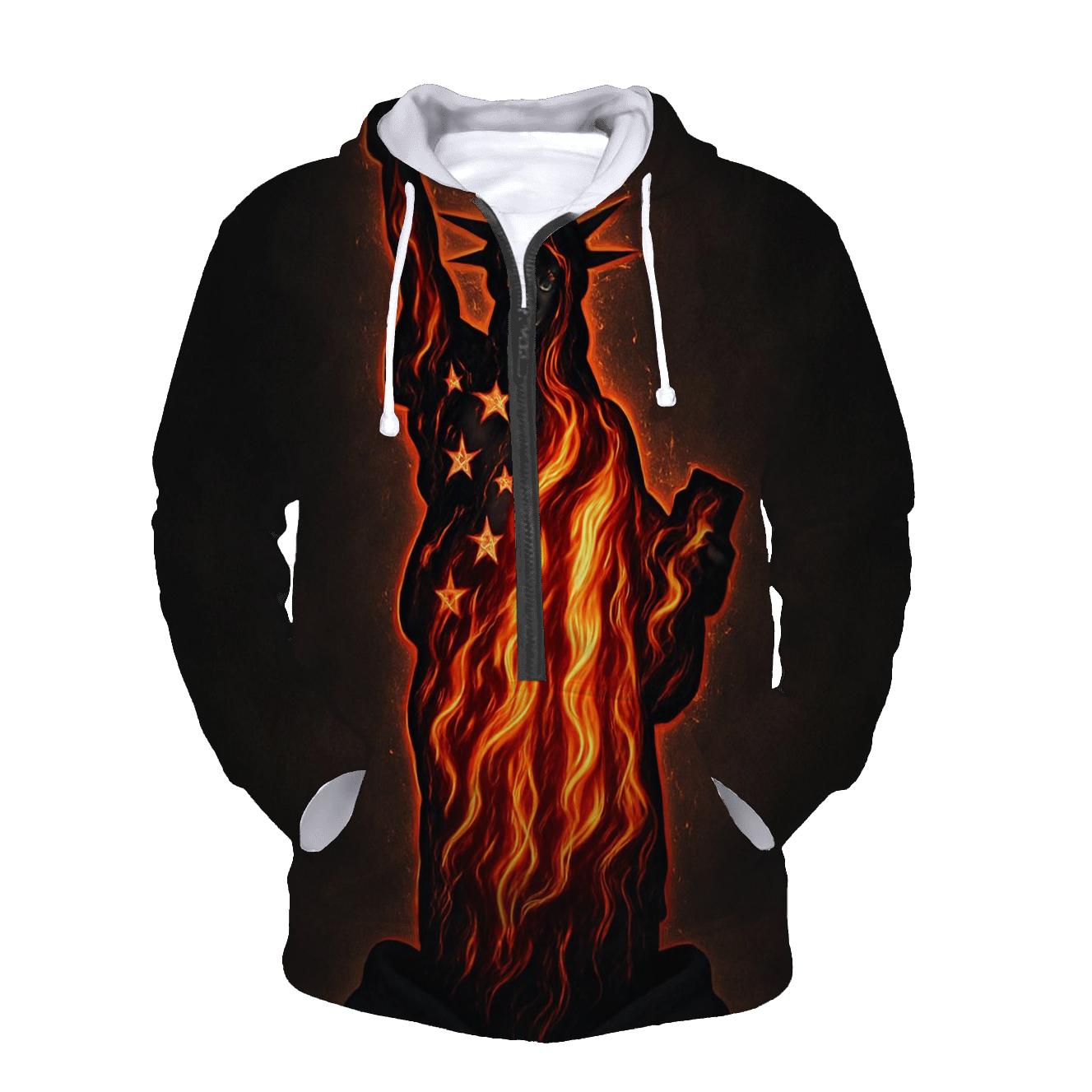 Liberty Flame Silhouette premium hoodies