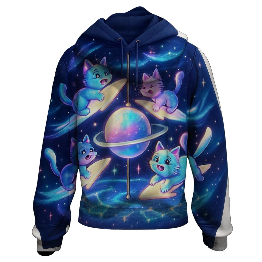 Cosmic Carousel Cats hoodie designs