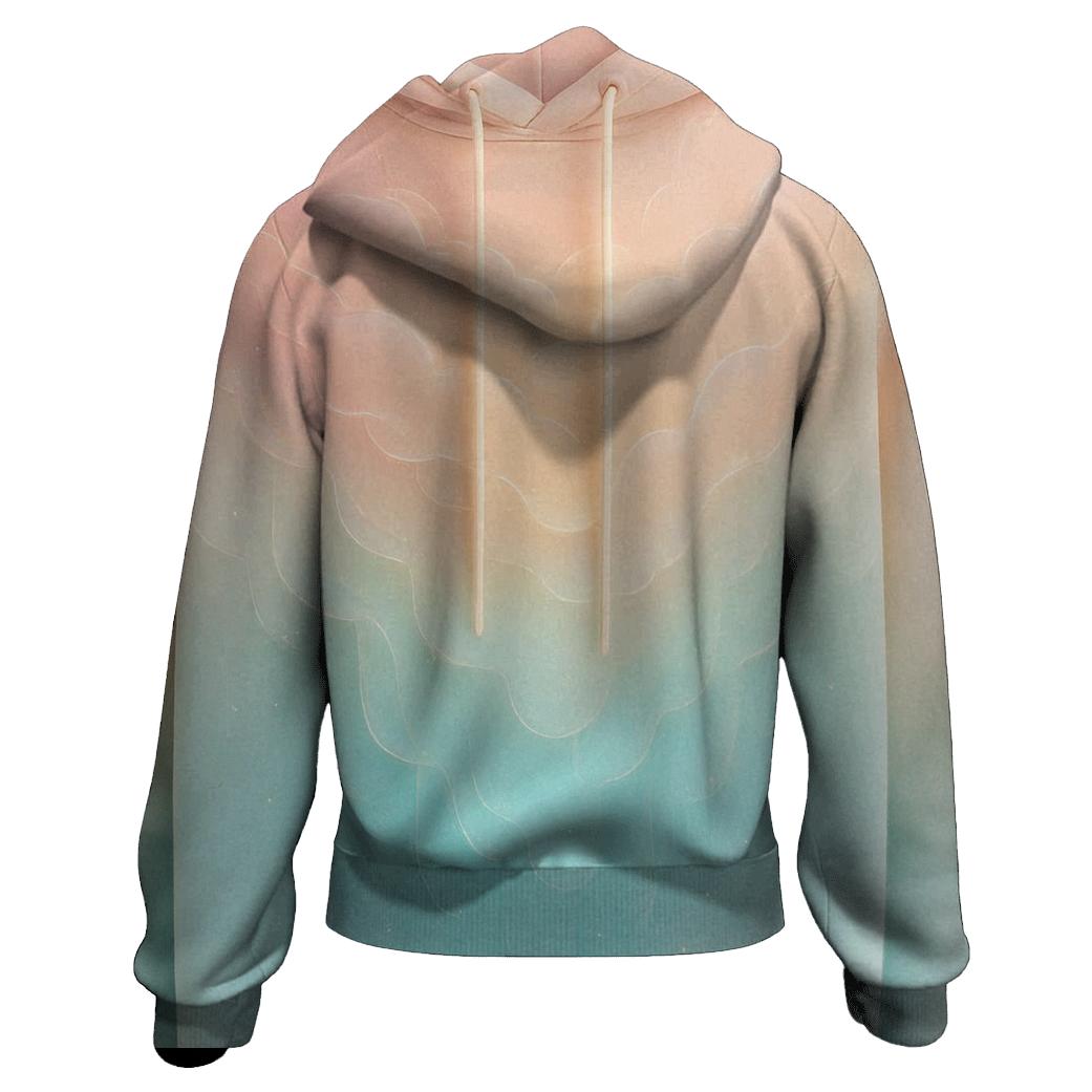 Pastel Cloudfall Gradient heavyweight hoodies