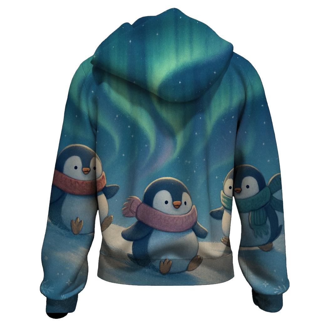 North Pole Aurora Penguins hoodies fashion