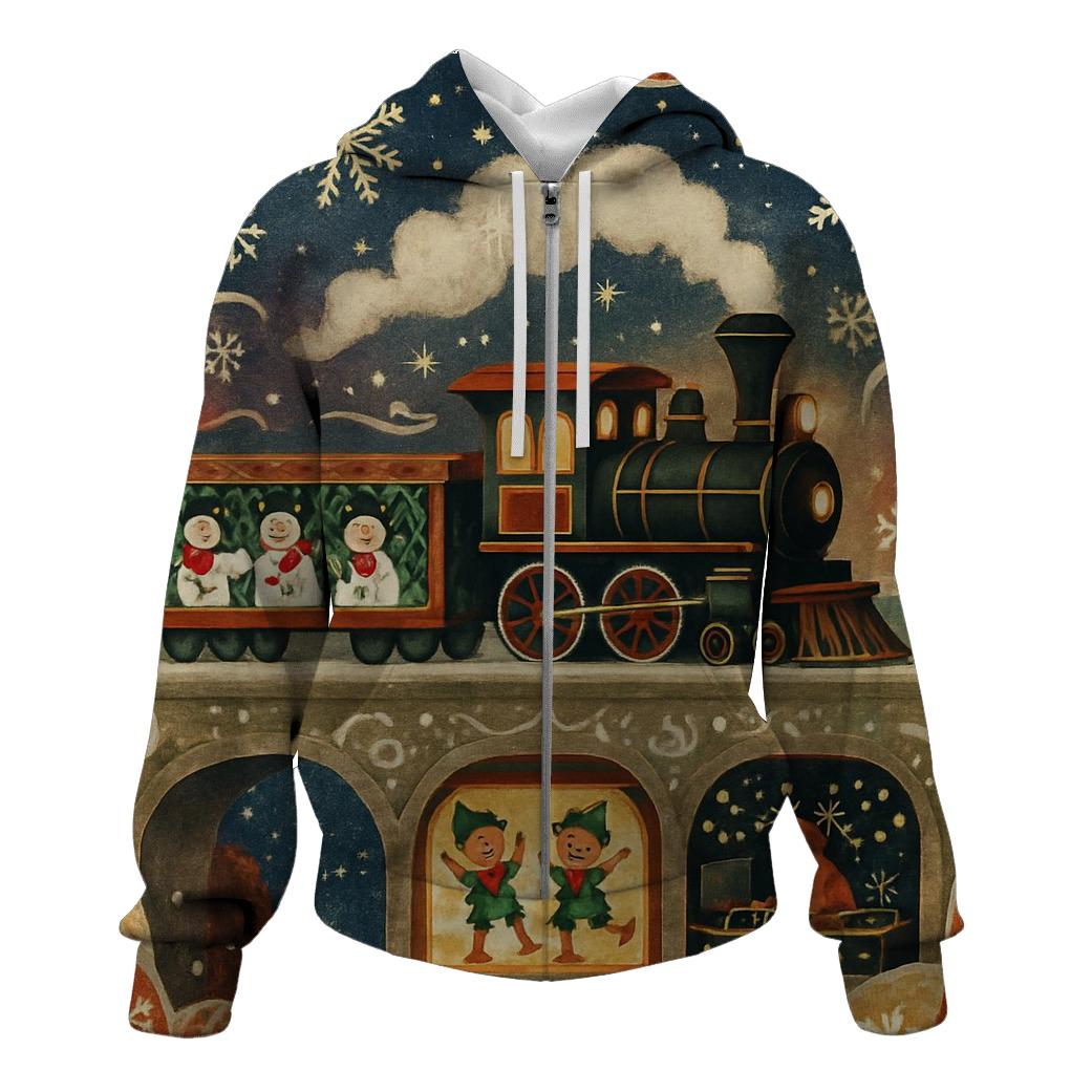 Midnight Polar Express Party lightweight hoodies